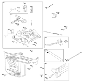 Controls Group Diagram and Parts List for 25V337-0036-F1 200000 - 399999 Briggs and Stratton Engine